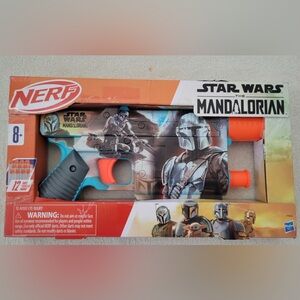 Nerf Star Wars Mandalorian Blaster - Blue, Orange, and Black